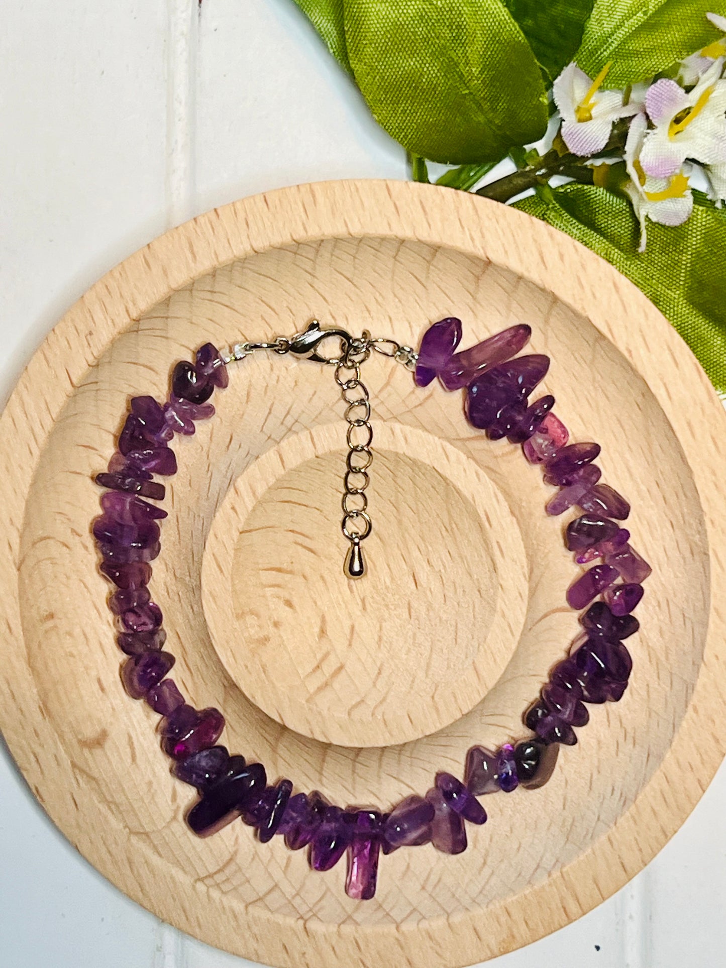 Amethyst Chip Bracelet